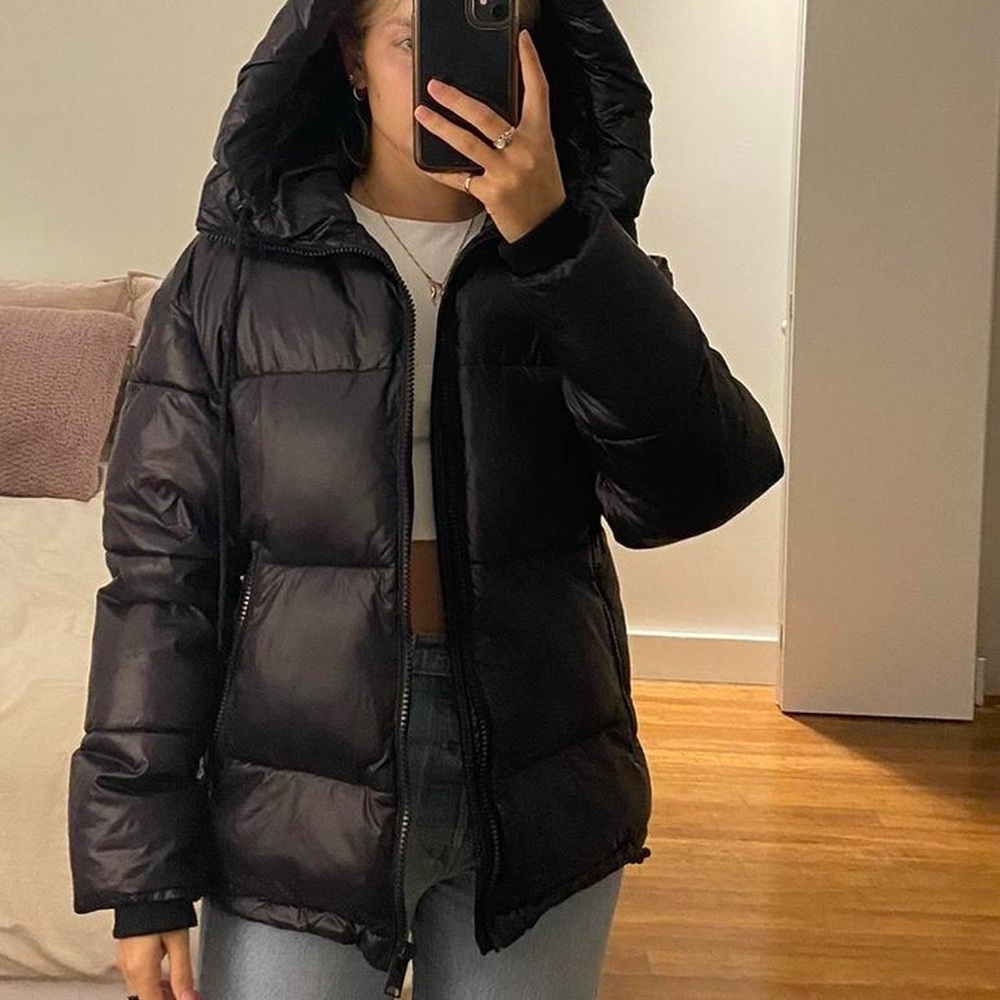 GARAGE Women's Black Puffer Jacket
